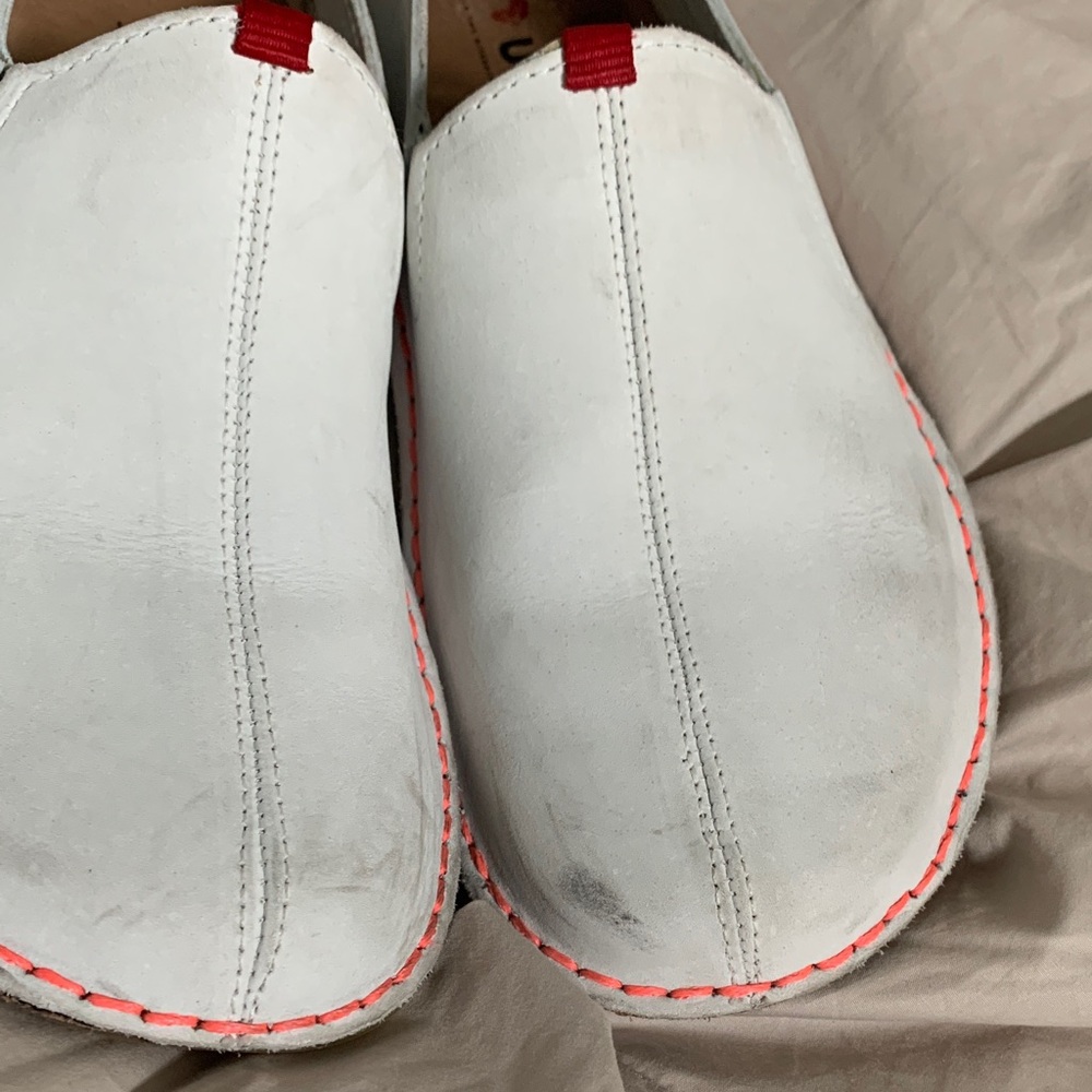 Vivo Barefoot White and Red Slip-On Loafers - Picture 7 of 8